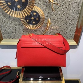 Valentino Fashion Leather Handbag Messenger Bag Red 0015