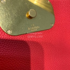 Valentino Fashion Leather Handbag Messenger Bag Red 0015