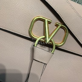 Valentino Fashion Leather Handbag Messenger Bag Pink 0015