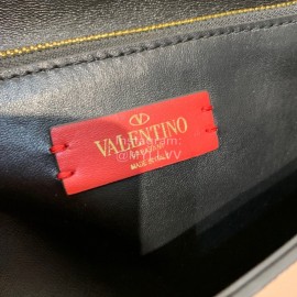 Valentino Fashion Leather Handbag Messenger Bag Pink 0015