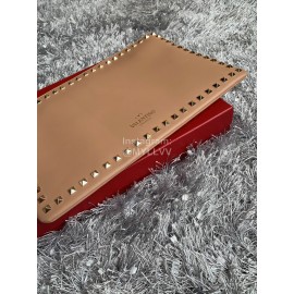 Valentino Fashion Leather Handbag Apricot 1092