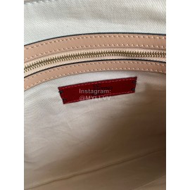 Valentino Fashion Leather Handbag Apricot 1092