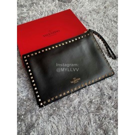 Valentino Fashion Leather Handbag Black 1092