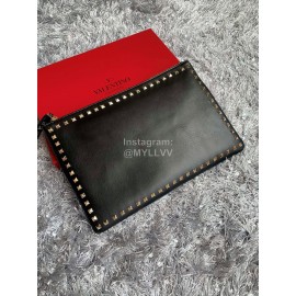 Valentino Fashion Leather Handbag Black 1092