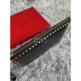 Valentino Fashion Leather Handbag Black 1092