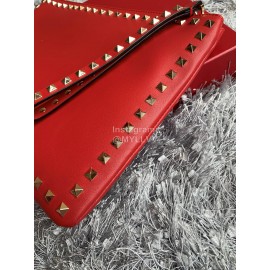 Valentino Fashion Leather Handbag Red 1092