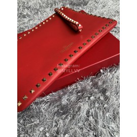 Valentino Fashion Leather Handbag Red 1092