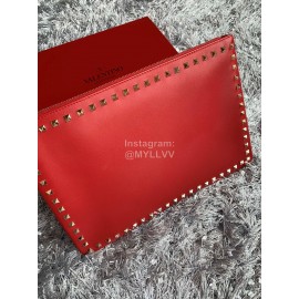 Valentino Fashion Leather Handbag Red 1092