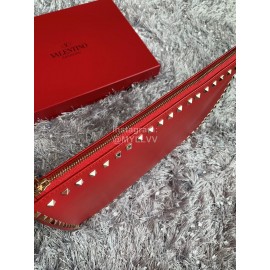 Valentino Fashion Leather Handbag Red 1092