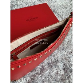 Valentino Fashion Leather Handbag Red 1092