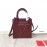 Valentino Small Calf Tote Bag Wine Red 2022s