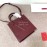 Valentino Small Calf Tote Bag Wine Red 2022s