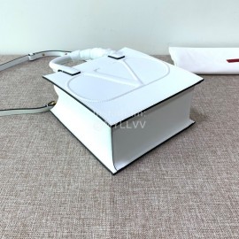 Valentino Small Calf Tote Bag White 2022s