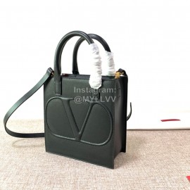 Valentino Small Calf Tote Bag Black 2022s