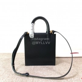 Valentino Small Calf Tote Bag Black 2022s