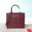 Valentino Large Calf Tote Bag Wine Red 2022l