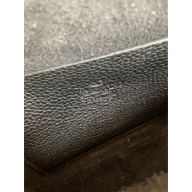 Valentino Fashion Leather Flip Messenger Bag Black 0181