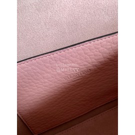 Valentino Fashion Leather Flip Messenger Bag Pink 0181