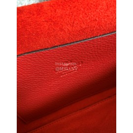 Valentino Fashion Leather Flip Messenger Bag Red 0181