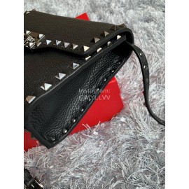 Valentino Fashion Leather Flip Messenger Bag 0181