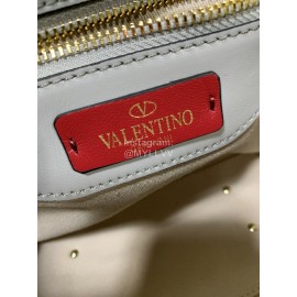 Valentino Fashion Leather Handbag Messenger Bag For Women Blue 0055