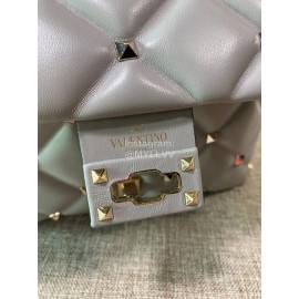 Valentino Fashion Leather Handbag Messenger Bag For Women Blue 0055