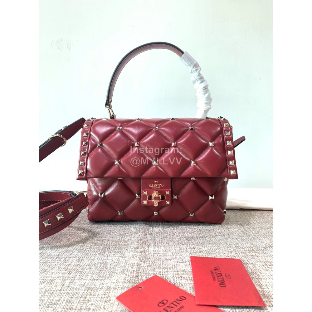 Valentino Fashion Leather Handbag Messenger Bag For Women 0055