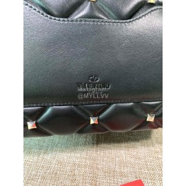 Valentino Fashion Leather Handbag Messenger Bag For Women Green 0055