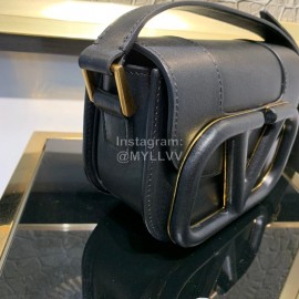 Valentino Small Leather Buckle Crossbody Bag For Women Black 0109s