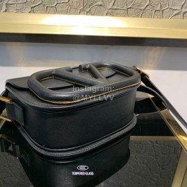 Valentino Small Leather Buckle Crossbody Bag For Women Black 0109s