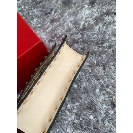 Valentino Simple Flip Chain Bag For Women Beige 0012b