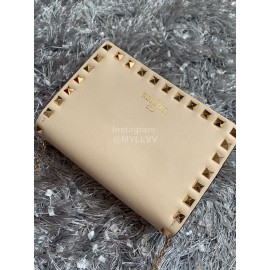 Valentino Simple Flip Chain Bag For Women Beige 0012b