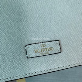 Valentino Large Palm Print Calfskin Messenger Bag White 0074l