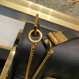 Valentino Large Palm Print Calfskin Messenger Bag Black 0074l