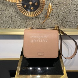 Valentino Large Palm Print Calfskin Messenger Bag Apricot 0074l