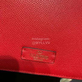 Valentino Large Palm Print Calfskin Messenger Bag Red 0074l