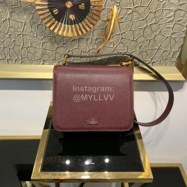 Valentino Large Palm Print Calfskin Messenger Bag Purple 0074l