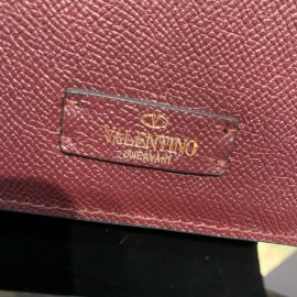 Valentino Large Palm Print Calfskin Messenger Bag Purple 0074l