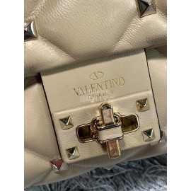 Valentino Large Sheepskin Messenger Bag Khaki 0720l