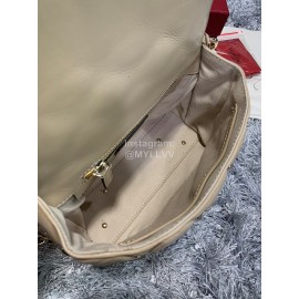 Valentino Large Sheepskin Messenger Bag Khaki 0720l