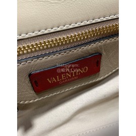 Valentino Large Sheepskin Messenger Bag Khaki 0720l