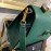 Valentino Fashion Leather Buckle Cowhide Commuter Bag Green 0082