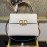 Valentino Fashion Leather Buckle Commuter Bag White 0082
