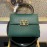 Valentino Fashion Leather Buckle Commuter Bag Green 0082