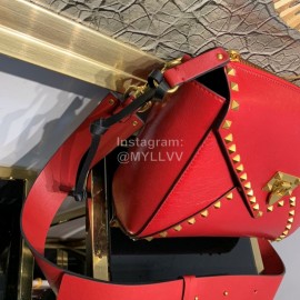 Valentino Fashionable Autumn Winter Leather Bag Red 0056