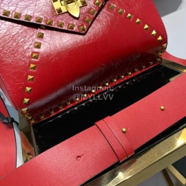 Valentino Fashionable Autumn Winter Leather Bag Red 0056