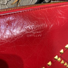 Valentino Fashionable Autumn Winter Leather Bag Red 0056