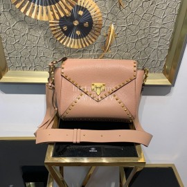 Valentino Fashionable Autumn Winter Leather Bag Pink 0056