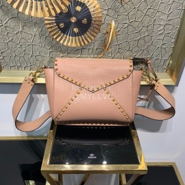 Valentino Fashionable Autumn Winter Leather Bag Pink 0056