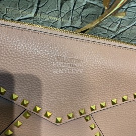 Valentino Fashionable Autumn Winter Leather Bag Pink 0056